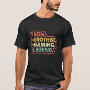 Camiseta Hombres divertidos Niños Son Hermano Leyenda de Vi
