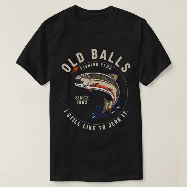 Camiseta Hombres divertidos pescadores Pun 60 cumpleaños pa (Diseño del anverso)