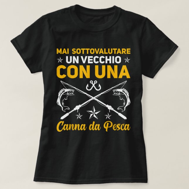 Camiseta Hombres Divertidos Pescadores Y Antiguos Saltos De (Diseño del anverso)