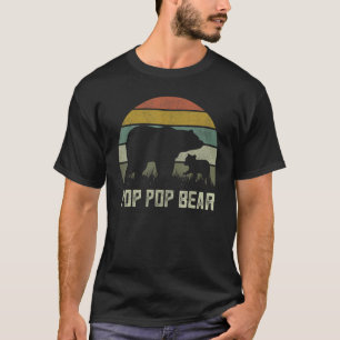 Camiseta Hombres divertidos Pop Pop Bear Club Kid Fathers D