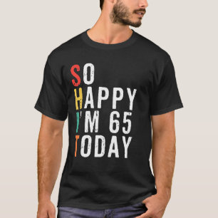 Camiseta Hombres divertidos regalos de cumpleaños número 65