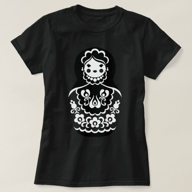Camiseta Hombres divertidos ruso Matryoshka muñeca rusa D (Diseño del anverso)