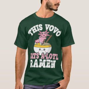 Camiseta Hombres Divertidos Vovo Ramen Axolotl Pun This Vov