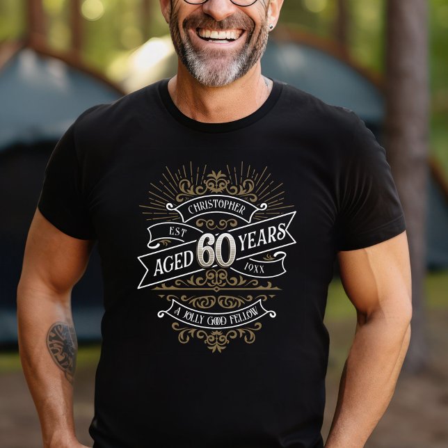 Camiseta Hombres divertidos Whiskey 60 cumpleaños (Subido por el creador)
