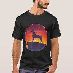 Camiseta Hombres Doberman Pinscher Mujeres Niños