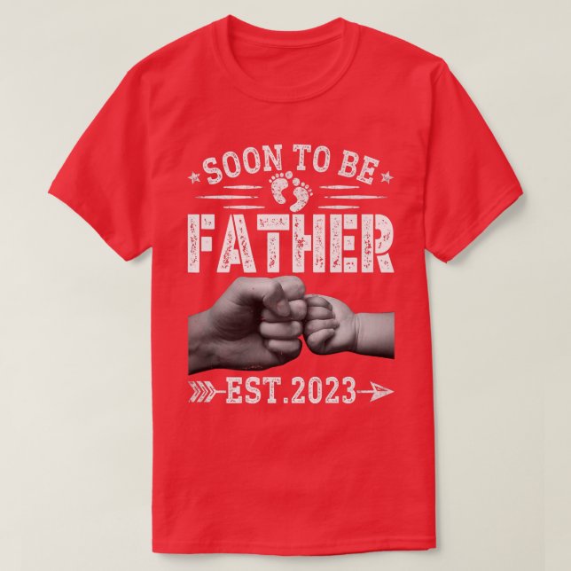 Camiseta Hombres Dolorosos Pronto Para Ser Padre Est 2023 H (Diseño del anverso)