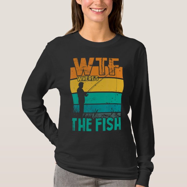 Camiseta Hombres ¿Dónde está la pesca de peces? (Anverso)