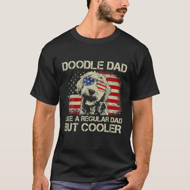 Camiseta Hombres Doodle Dad Goldendoodle Regular Dad Pero C (Anverso)