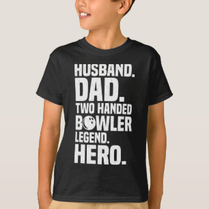 Camiseta Hombres Dos Bolas Graciosas De Bowler A Mano Para