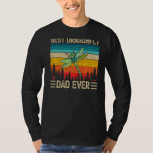 Camiseta Hombres Dragonfly Vintage Mejor Dragonfly Dad Fa