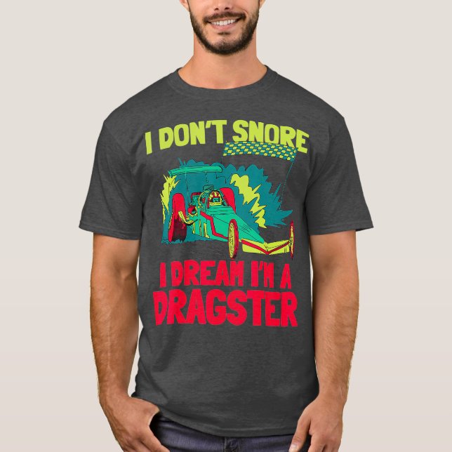 Camiseta Hombres Dragster Arrastrar Carreras de la carrera  (Anverso)