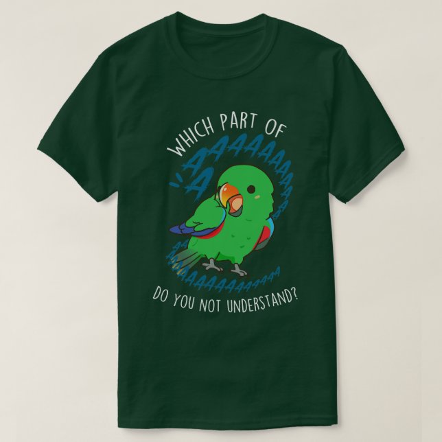 Camiseta Hombres Eclectus Parrot Aaaa (Diseño del anverso)