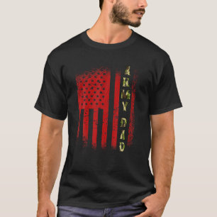 Camiseta Hombres Ejército Papá EEUU Bandera Día de los Padr