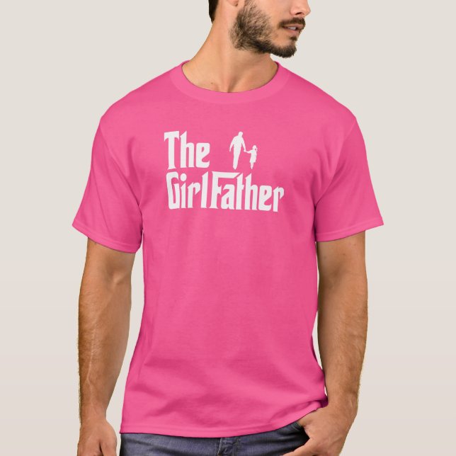 Camiseta Hombres El Chica Padre De Los Chicas Papi Hija (Anverso)