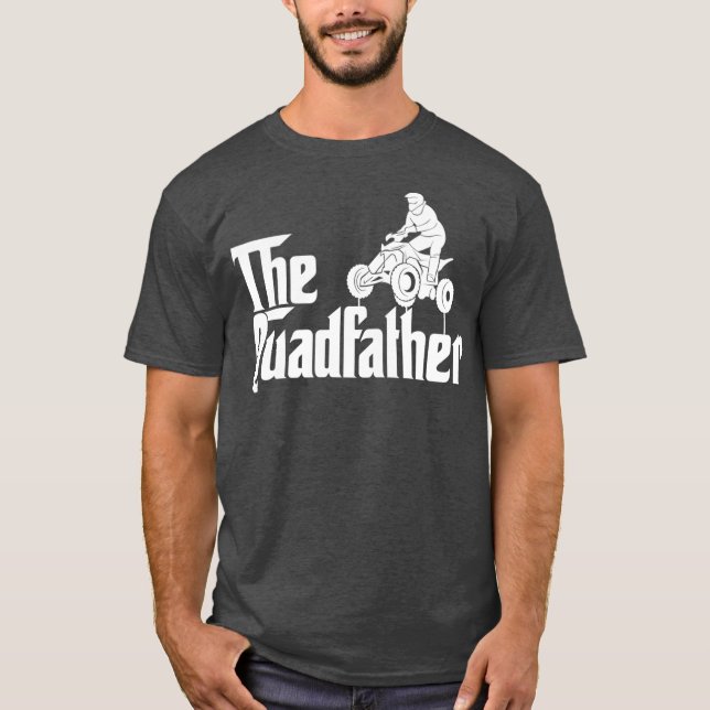 Camiseta Hombres El Día del Padre Quadfather Funny ATV Quad (Anverso)