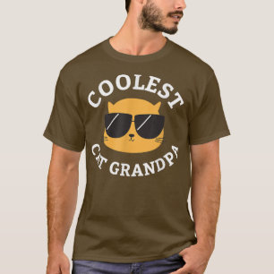 Camiseta Hombres El gato más frío del abuelo de los hombres