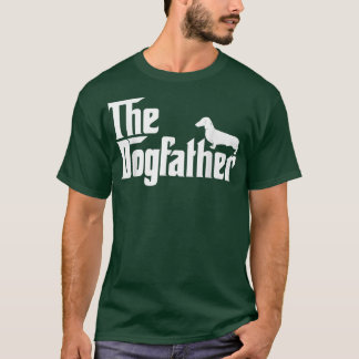 Camiseta Hombres, El Padre Dogfather Dachshund Día Fundido 