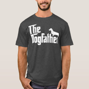 Camiseta Hombres, El Padre Dogfather Dachshund Día Fundido 