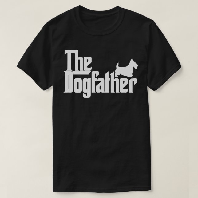 Camiseta Hombres El Padre Perro Escocesa Padre Perro Terrie (Diseño del anverso)