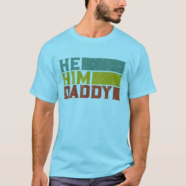 Camiseta Hombres, Él / Papi - Divertido Orgullo Gay Nov (Anverso)