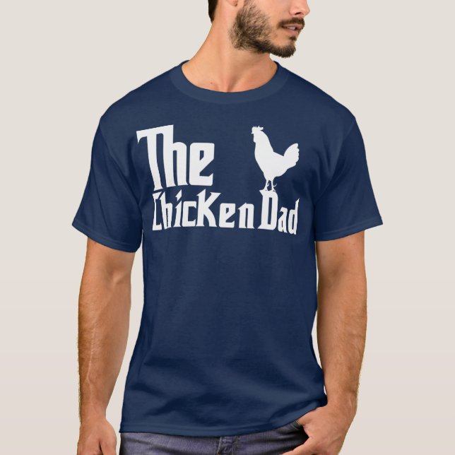 Camiseta Hombres El Pollo Padre Agricultor De Pollo (Anverso)