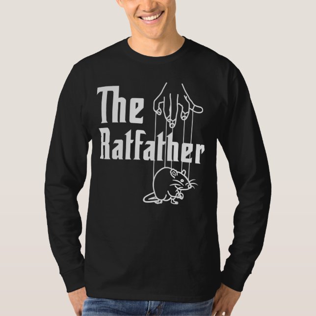 Camiseta Hombres El Ratfather Rat Dad Rodent Animal Fathers (Anverso)
