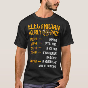 Camiseta Hombres Electricistas divertidos organizan eleccio