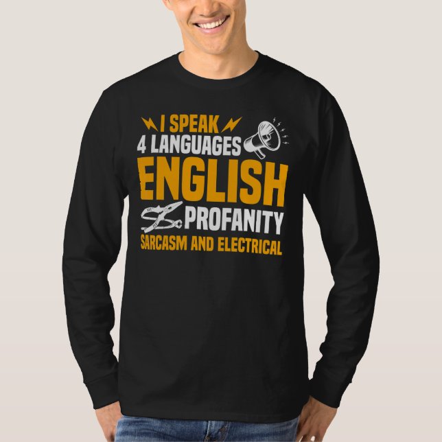 Camiseta Hombres Electricistas Mujeres Ingeniería Eléctrica (Anverso)