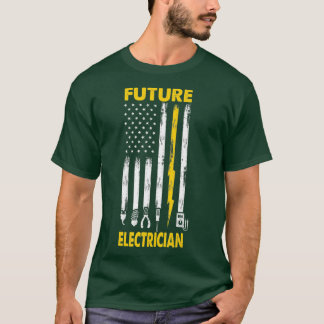 Camiseta Hombres eléctricos utilizan herramientas de bander
