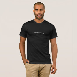 Camiseta Hombres Elegantes Negros Fuera Del Lema Del Sistem