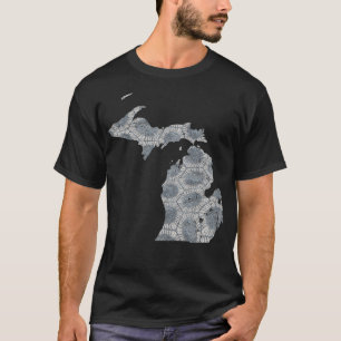 Camiseta Hombres en forma de Grandes Lagos Mujeres Piedra P