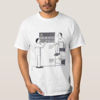 Camiseta Hombres en la cárcel mirando afuera, uno mirando h