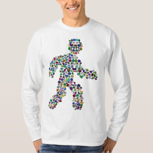 Camiseta Hombres en movimiento - Diseño de figuras para cam