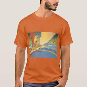 CAMISETA HOMBRES EN UNA CANOA EXTRAÑA DIRIGIDA A LA PLATA