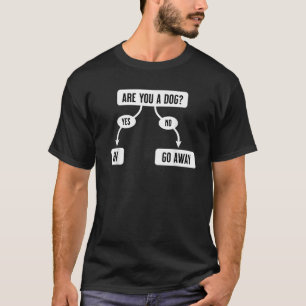 Camiseta Hombres ¿Eres un perro divertido lindo diagrama de