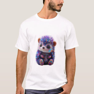Camiseta Hombres erizo con salpicaduras artísticas vibrante