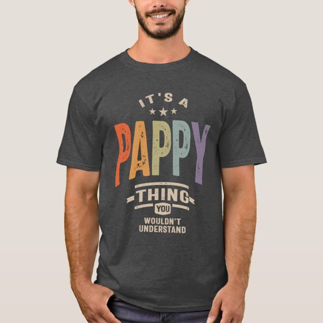 Camiseta Hombres es un abuelo de papá gracioso (Anverso)