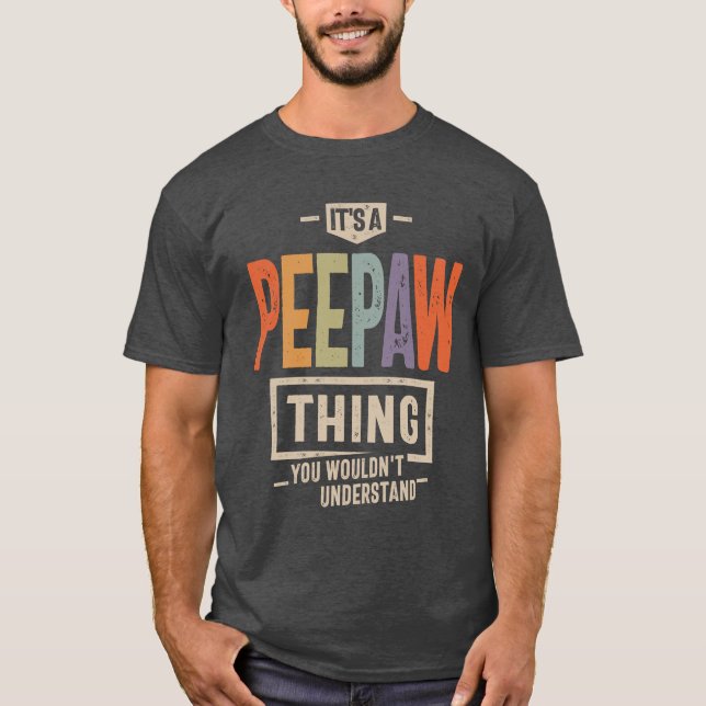 Camiseta Hombres es un abuelo divertido de papá (Anverso)
