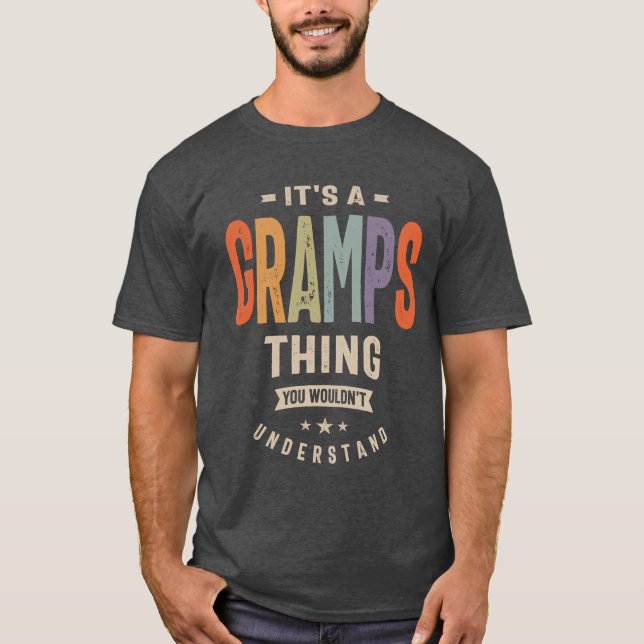 Camiseta Hombres, es un abuelo gracioso (Anverso)