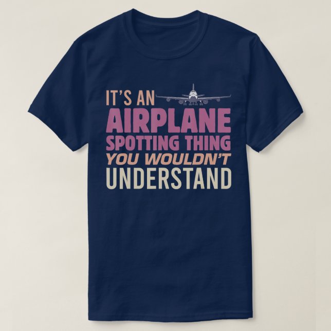 Camiseta Hombres, es una cosa que no se vería en un avión (Diseño del anverso)