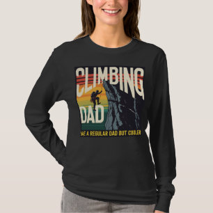 Camiseta Hombres escalada en roca Papá escalador de montaña