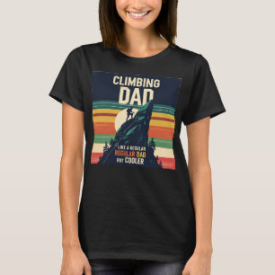 Camiseta Hombres escalada en roca Papá escalador de montaña