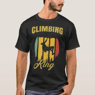 Camiseta Hombres escalando Rey Retro Boulder roca rocas roc