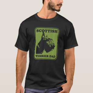 Camiseta Hombres Escoceses Terrier Dad Scottie Dug Perro Sc