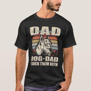 Camiseta Hombres Escoceses Terrier Papá Y Perro Papá Los Pe