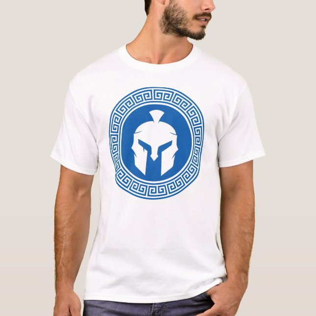 Camiseta Hombres Espartanos de Grecia (Anverso)