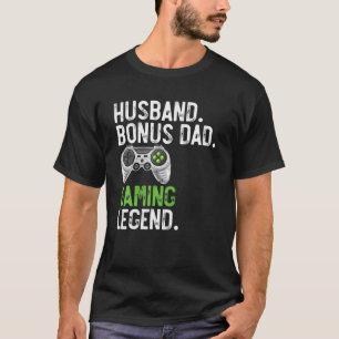 Camiseta Hombres Esposo Bono Papá Leyenda de Juego Gaming D