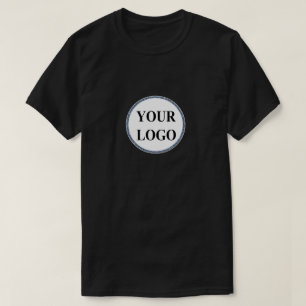 Camiseta Hombres Esposo TShirt AGREGAR TU LOGO Blanco Negro