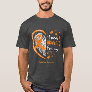 Camiseta Hombres Esposos Que Uso Naranja Para Mi Esposa Leu