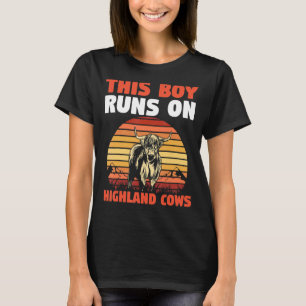 Camiseta Hombres Este Chico Funciona Con Vacas De Terreno A